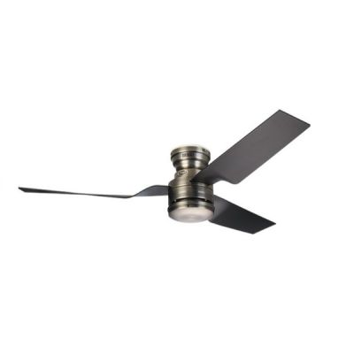 Usha Hunter Cabo Frio 1320mm Antique Pewter Finish with Black Universal Ceiling Fan