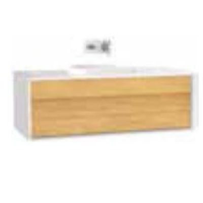 Vitra Cabinet Unit with 1 Drawer with Countertop TV-Shape Basin 61460
