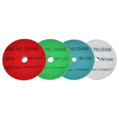 Xtra Power Non Woven Pad With Velcro For Mirror Polish On Marble & Granite 100mm-Thickness 14mm Grit 2000